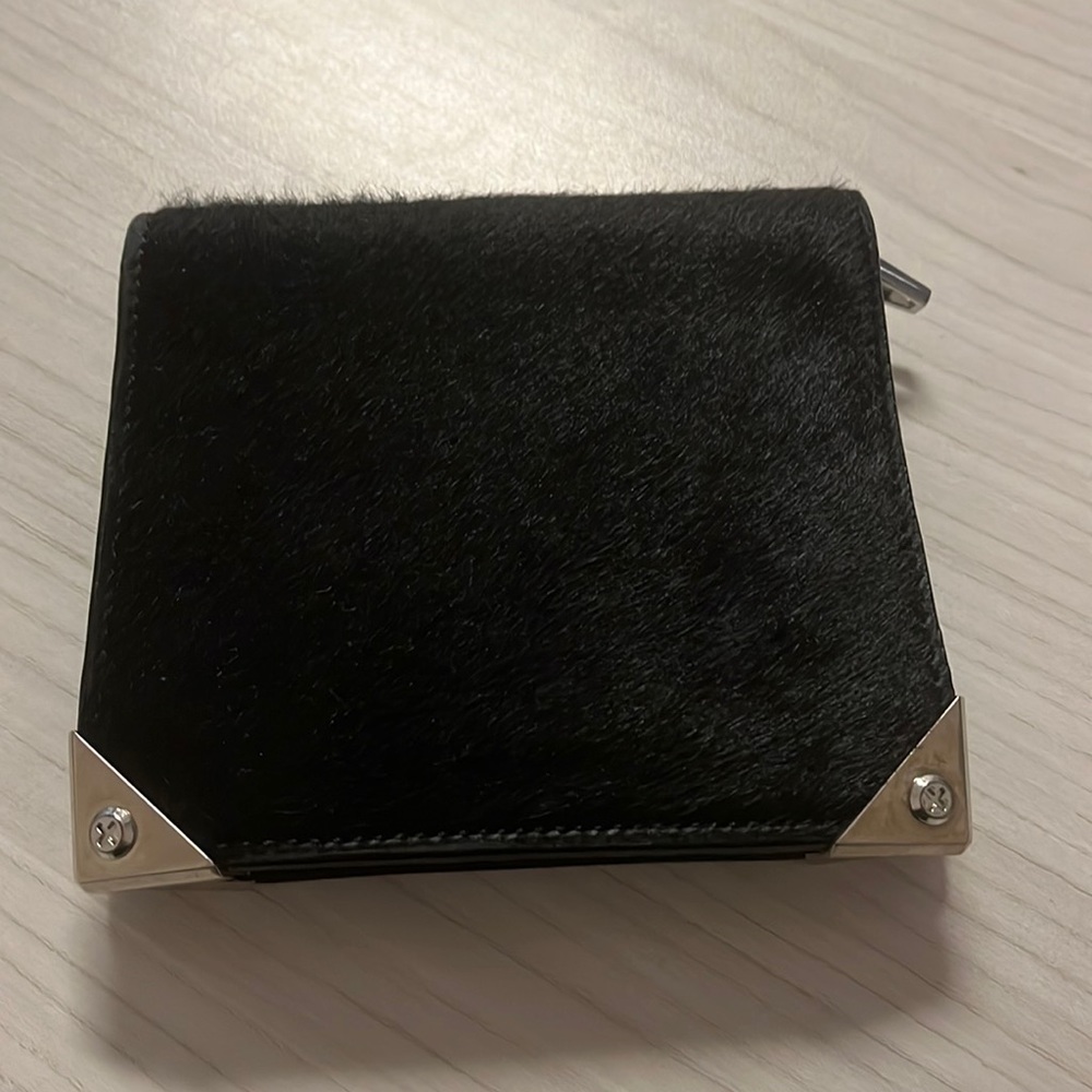 Alexander Wang Prisma Biker calf hair wallet